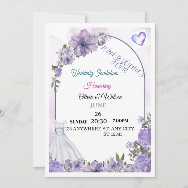 wedding Invitation  (Front)