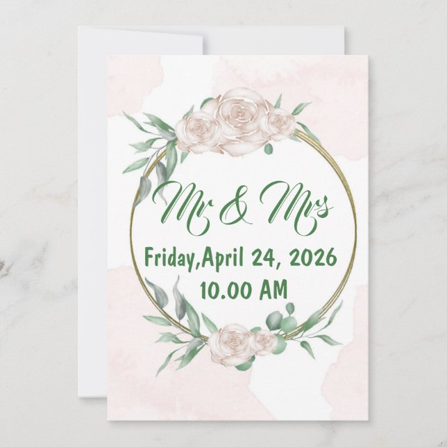 Wedding invitation (Front)