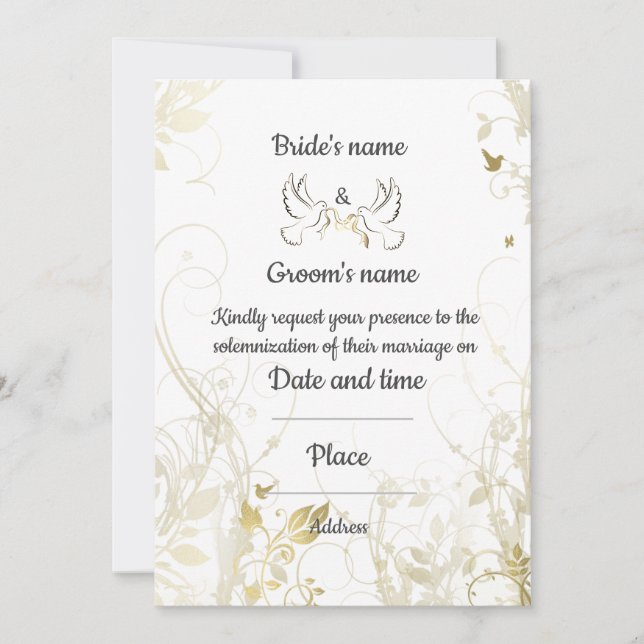 Wedding Invitation (Front)