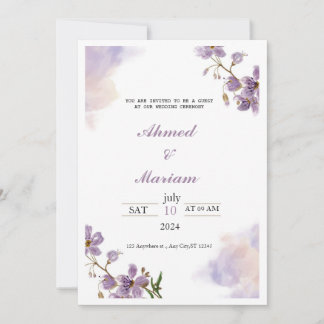 Wedding invitation