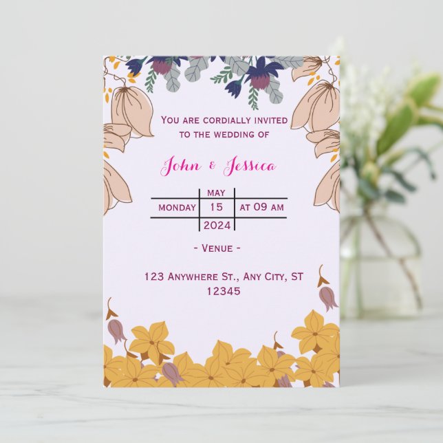 Wedding Invitation (Standing Front)