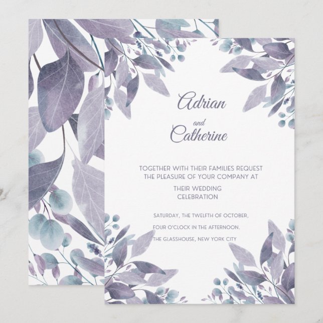 Wedding Invitation (Front/Back)