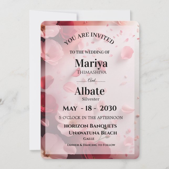 Wedding Invitation  (Front)