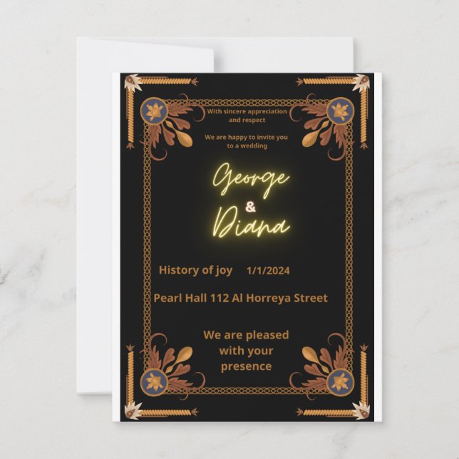 wedding invitation (Front)