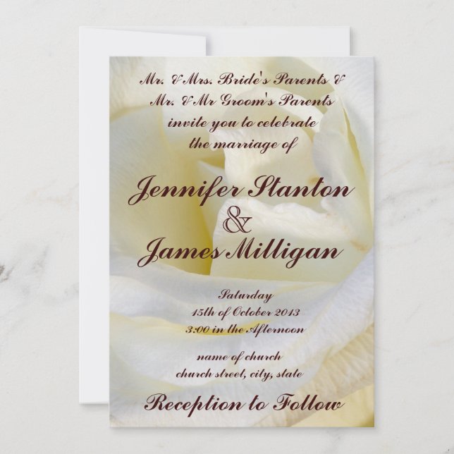 Wedding invitation (Front)