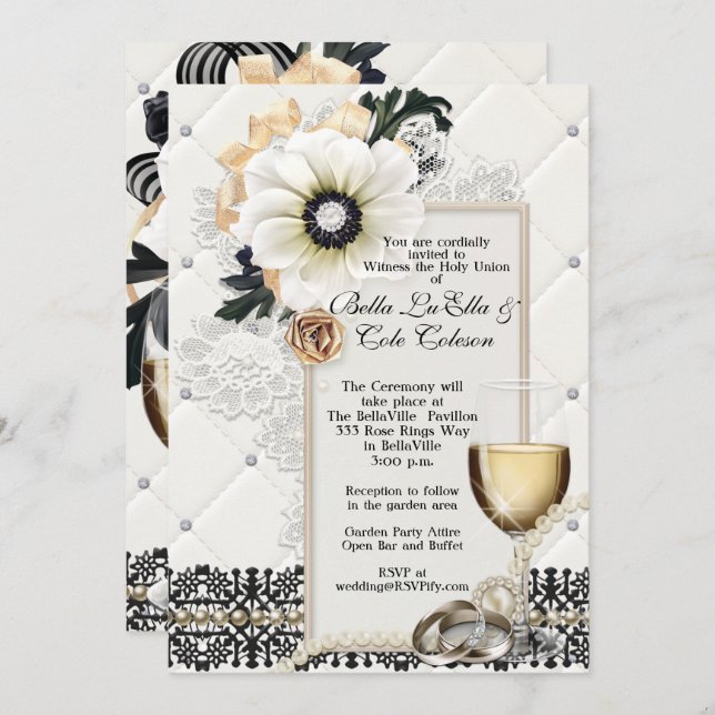 Wedding Invitation  (Front/Back)