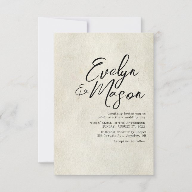 Wedding Invitation (Front)
