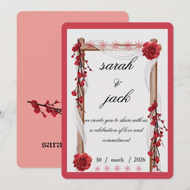 Wedding Invitation (Front/Back)