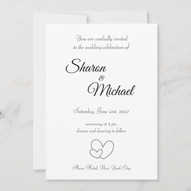 Wedding Invitation (Devant)