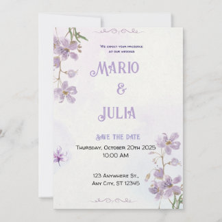Wedding invitation