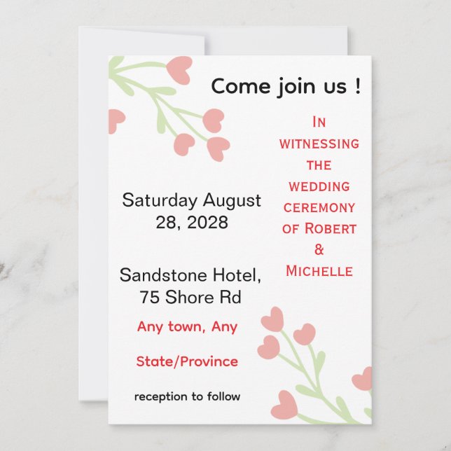 Wedding Invitation (Front)