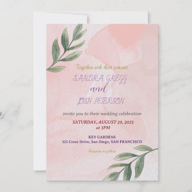 WEDDING INVITATION (Front)