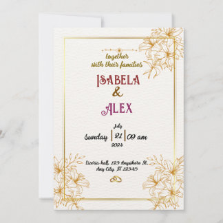 Wedding invitation