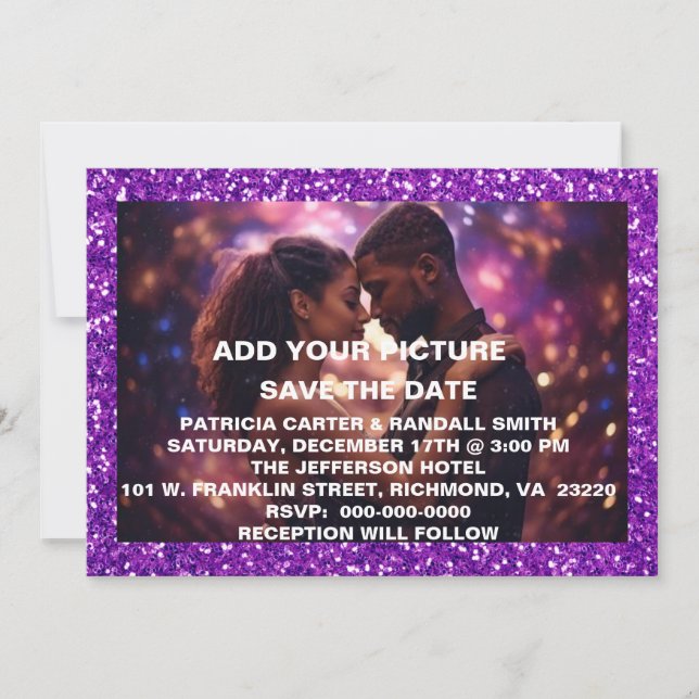 WEDDING INVITATION 1 SAVE THE DATE  (Front)