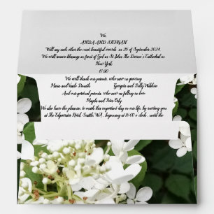 Wedding Invitation All In One Envelope White Hydra
