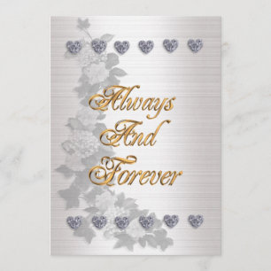 Wedding invitation Always and Forever