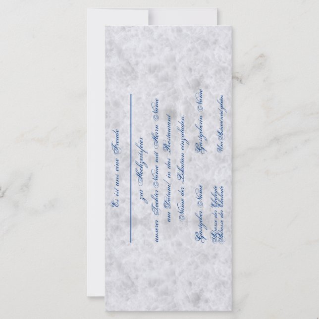 wedding invitation announcement (Front)