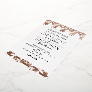 Wedding Invitation - Art Nouveau & Poem 5