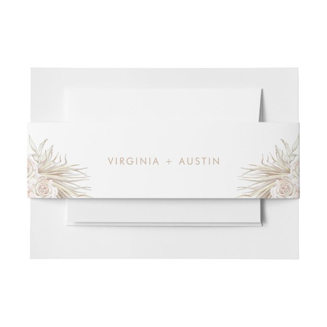 Wedding Invitation Belly Band (Front Example)
