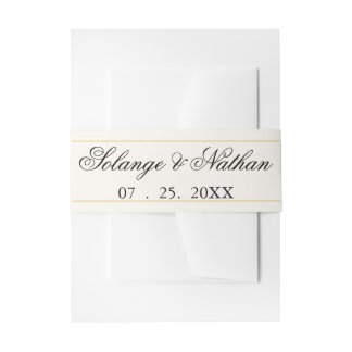 Wedding Invitation Belly Band