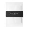 Wedding Invitation Belly Band / Wrap | Black