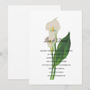 Wedding Invitation-Cala Lily Invitation