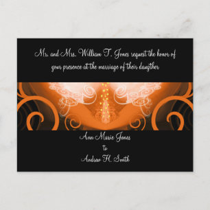 Wedding Invitation Cala Lily Postcard