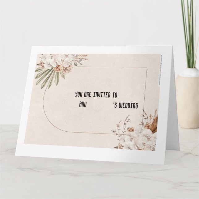 Wedding invitation card (Front)