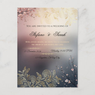 Wedding invitation card