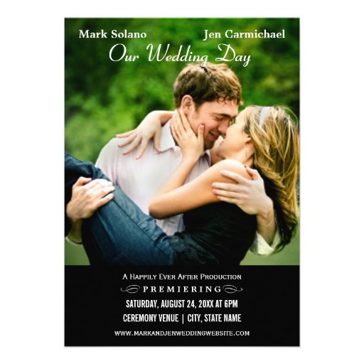 Movie Poster Wedding Invitations 7