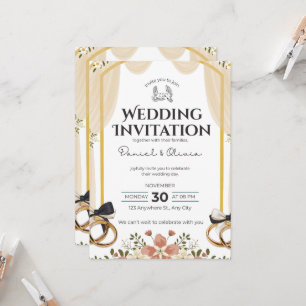 Wedding Invitation Clean White Modern Style