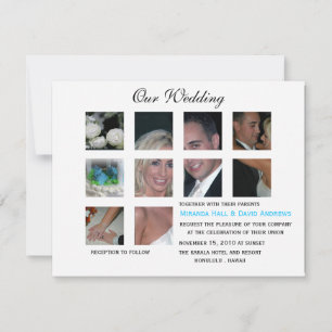 Wedding invitation - collage