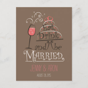 Wedding Invitation design Postcard