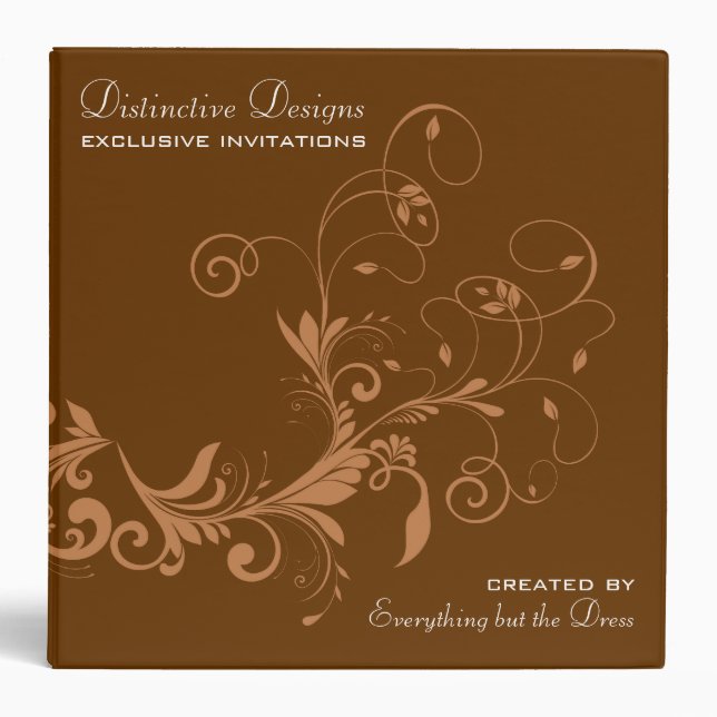 Wedding Invitation Display Binder (Front)