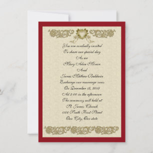 Wedding Invitation elegant custom design
