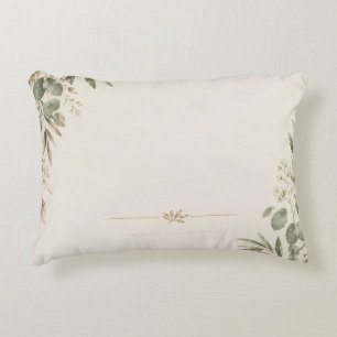 Wedding Invitation Elegant European Botanical Accent Pillow