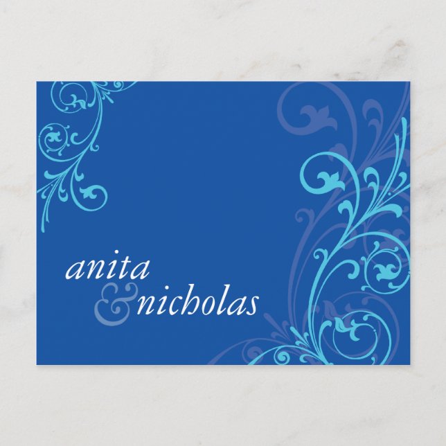 WEDDING INVITATION :: fabulous 6 Postcard (Front)