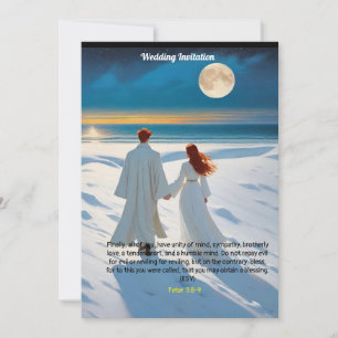 Wedding Invitation featured  Peter 3:8-9
