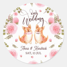 wedding-invitation floral and animal theme