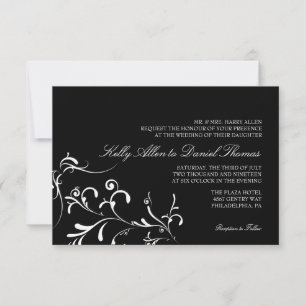 Wedding Invitation Floral Grace blw