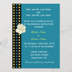wedding invitation from bride and groom's parents