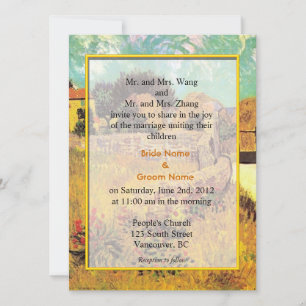 wedding invitation from bride and groom's parents.