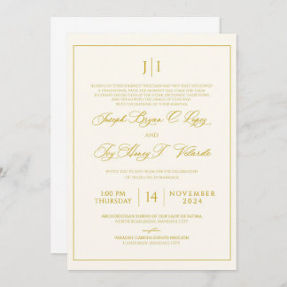 Wedding Invitation front page