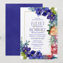 Wedding Invitation | Happiness Watercolor Floral