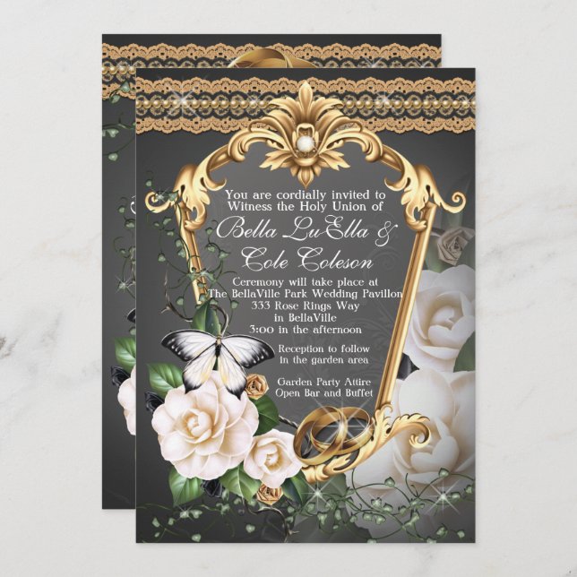 Wedding Invitation Invitation (Front/Back)