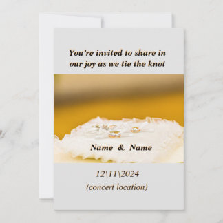 Wedding Invitation "Join us as we tie the knot"