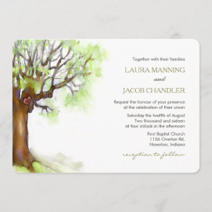 Wedding Invitation - Love Tree