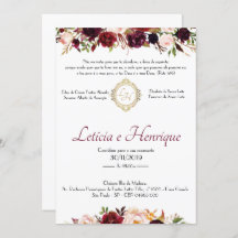 Wedding Invitation - Marsala | Front