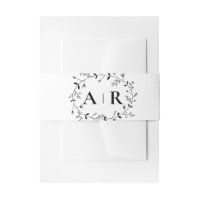 Wedding Invitation Meandering Vine Scroll 
