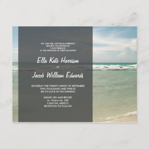 Wedding Invitation // Modern Beach Collection
